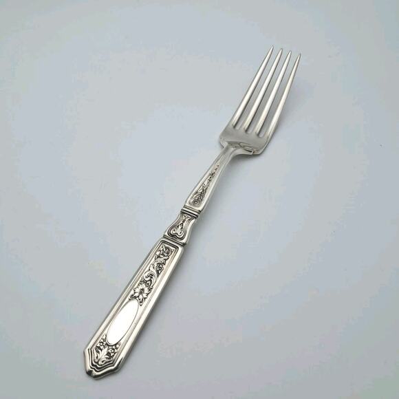 Gorham St. Dunstan Chased Sterling Silver Fork 7 1/8" Unused No-Mono Org. Sleeve - Picture 1 of 6